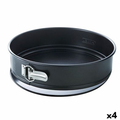 Kuchenspringform Pyrex Magic rund Schwarz 20 cm Metall 4 Stück