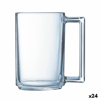 Kop Luminarc à La Bonne Heure Durchsichtig Frühstück Glas 320 ml (24 Stück)