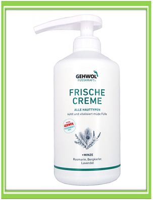 Gehwol Fusskraft Mint - Frische Creme - Fußcreme 500ml |€48, -/ L