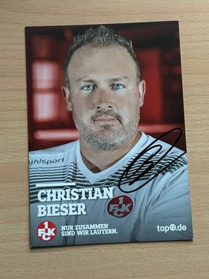 Christian Bieser 1. FC Kaiserslautern Autogrammkarte original signiert #S22206