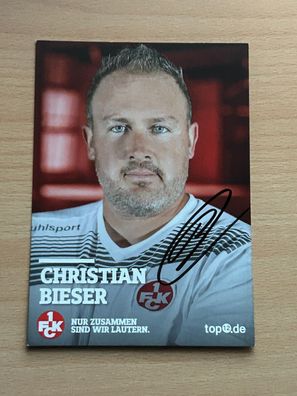 Christian Bieser 1. FC Kaiserslautern Autogrammkarte original signiert #S22207