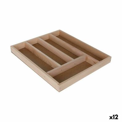 Besteckkasten Quttin Holz 33 x 28 x 3,5 cm (12 Stück)