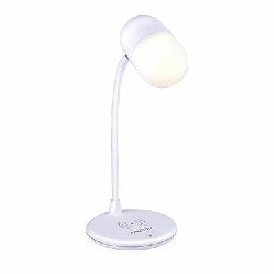 LED-Lampe mit Lautsprecher und kabellosem Ladegerät Grundig Weiß 10 W 50 lm Ø 12 x 26