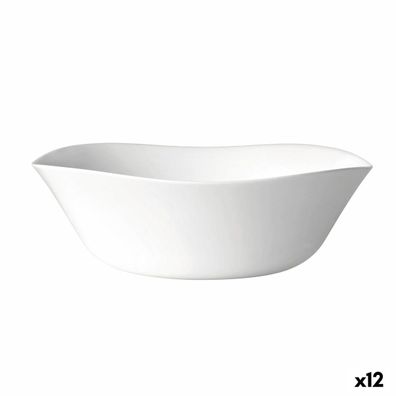 Salatschüssel Bormioli Rocco Parma Weiß Glas (24 cm) (12 Stück)