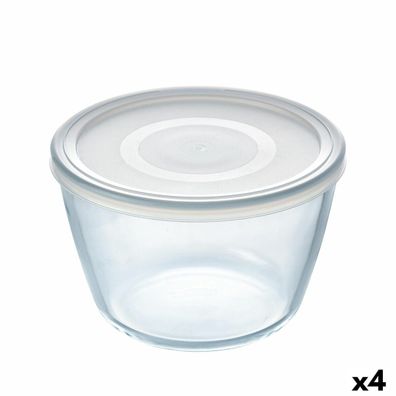 Runde Lunchbox mit Deckel Pyrex Cook & Freeze 1,6 L 17 x 17 x 12 cm Durchsichtig Sili