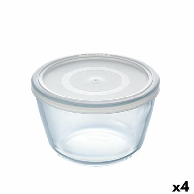 Runde Lunchbox mit Deckel Pyrex Cook & Freeze 1,1 L 15 x 15 x 10 cm Durchsichtig Sili