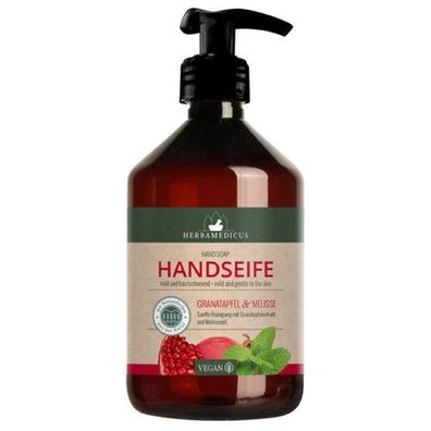 Herbamedicus Handseife Granatapfel & Melisse 500 ml in Pumpflasche