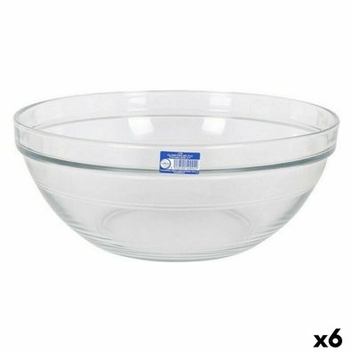 Salatschüssel Duralex Lys Stapelbar 5,8 L Ø 30,5 x 12,5 cm (6 Stück)