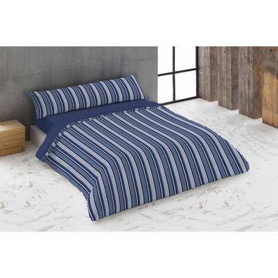 Bettbezug-Set Hosteline KING Blau King size 260 x 240 cm 4 Stücke