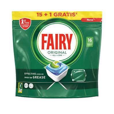 Tabs für Spülmaschine Fairy Original 16 Kapseln