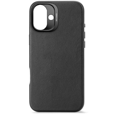 Decoded Leather Backcover Lederschutzhülle für iPhone 16 Plus Black