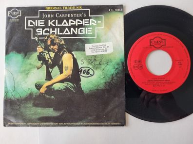 John Carpenter - Die Klapperschlange 7'' Vinyl/ OST Escape from New York