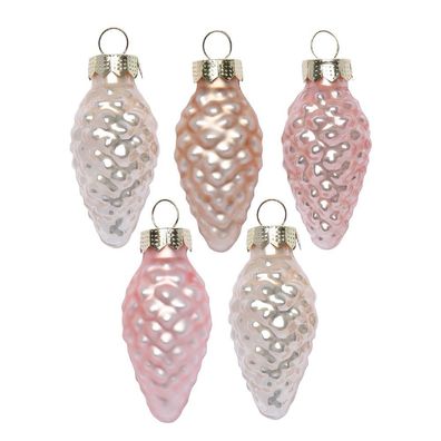 Zapfen 12 Stk 4.5cm Pearly Rose