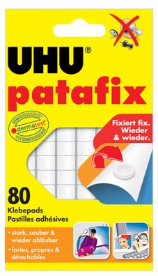 UHU patafix Klebepads weiß (80er Blister)