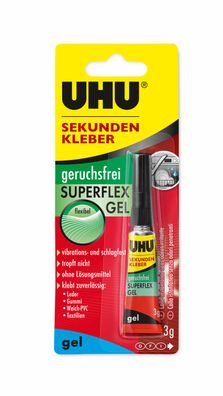 UHU Sekundenkleber Superflex Gel 3g