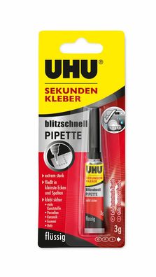 UHU Sekundenkleber Pipette 3g