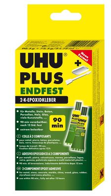 UHU Plus 2-Komponentenkleber Endfest 163g