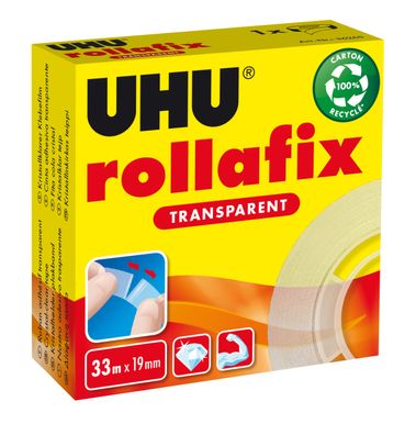 UHU Klebeband rollafix transparent 33mx19mm