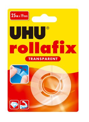 UHU Klebefilm rollafix transparent, 19 mm x 25 m