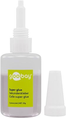 goobay Sekundenkleber 20 Gramm Flasche (1er Blister)