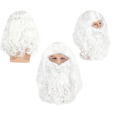 XL Weihnachtsmannperücke m. Bart Santa Claus Nikolaus Weihnachtsmann Perücke