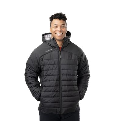 Jacke Bauer Team Puffer Senior - Farbe: schwarz Größe: L