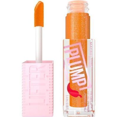 Maybelline Lifter Plump 008 Hot Honey, 5,4ml - Lipgloss mit Volumen-Effekt