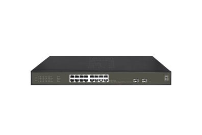 Hilbert 18-Port Gigabit PoE Smart Lite Switch - 16 PoE Ausgänge - 2 x Gigabit...