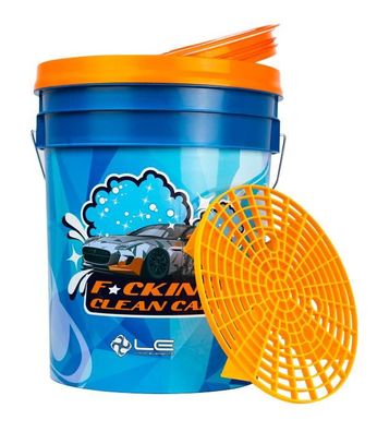 Liquid Elements Wascheimer 20 Liter incl. Schmutzsieb und Deckel Cleancar