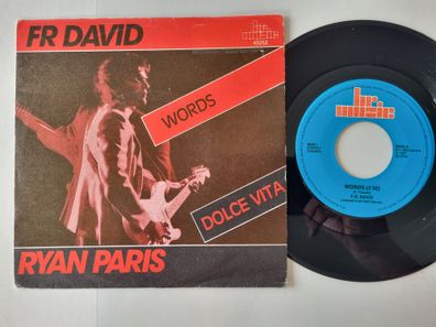 F.R. David/ Ryan Paris - Words/ Dolce vita 7'' Vinyl Holland ITALO DISCO