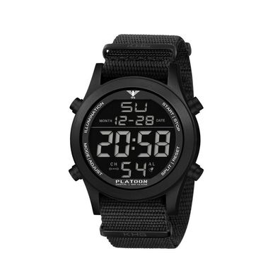 KHS - KHS. PLABSD. NB - Armbanduhr - Platoon Black Steel Digital - Herren