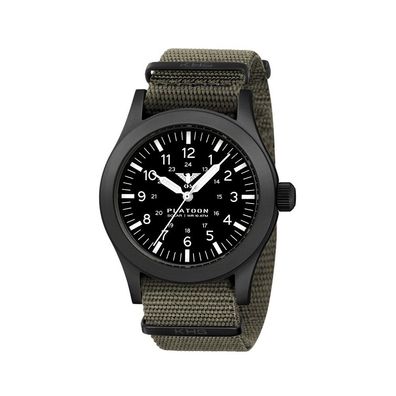 KHS - KHS. PLABSS. NSGO - Armbanduhr - Platoon Black Steel Solar - Herren