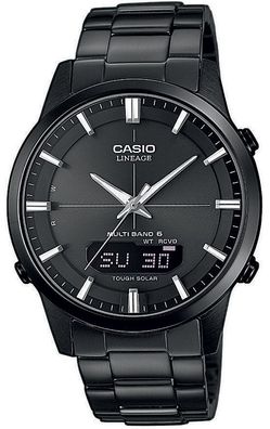 Casio Lineage Funkuhr Solar Herren Edelstahl schwarz LCW-M170DB-1AER