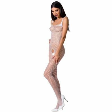 Passion WOMAN BS071 Bodystocking - WHITE ONE SIZE