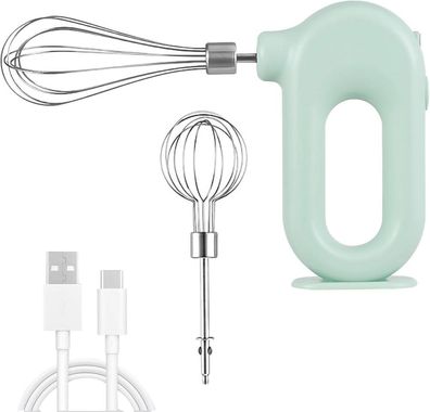 Mini-Handmixer, USB-Aufladung, 4-Gang-Mixer mit einstellbarer Geschwindigkeit