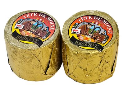 Tete de Moine AOP Reserve 2 Laibe Käse für Girolle