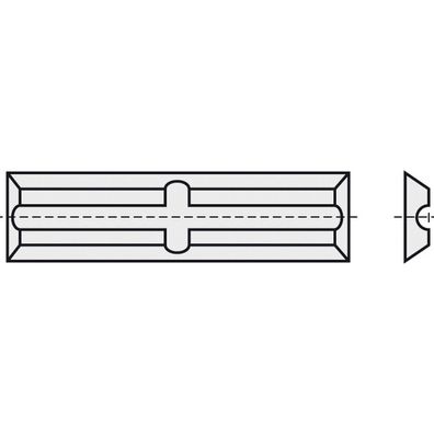 Brück HW-WP Hartmetall Wendeplatte Hobelmesser 20x5,5x1,1mm RN/QN B05 83020005