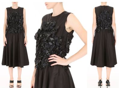 Moncler GENIUS X NOIR KEI Ninomiya FLORAL Technique FLARED DRESS KLEID ICON S