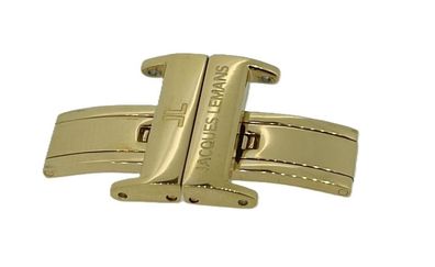 Jacques Lemans York Schließe Butterfly Edelstahl gelbgolden5mm 1-1649
