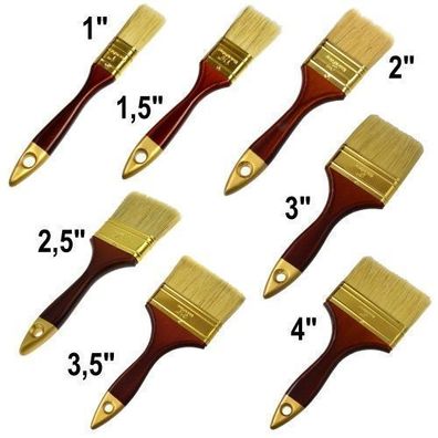 Flachpinsel 1´´ 1,5´´ 2´´ 2,5´´ 3´´ 3,5´´ 4´´ PROFI universal Profi-Pinsel