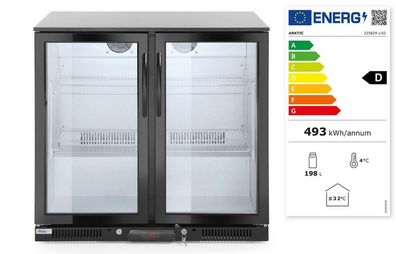 Bar Kühlschrank, Doppeltürig 200L