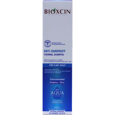 Bioxcin Anti-Schuppen Aqua Thermal Shampoo mit Zink, Vitamin B6 und Themalwasser