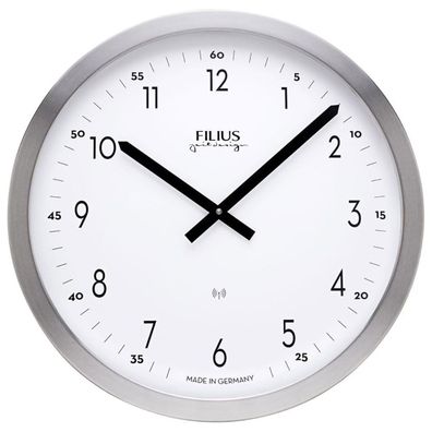 Filius Funk-Wanduhr 40 cm Silberfarben 0303-19