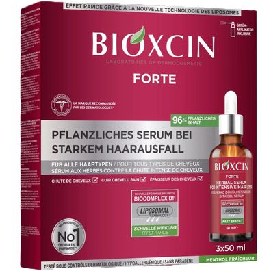 Bioxcin Forte Serum gegen starken Haarausfall - 96% Pflanzlicher Inhalt