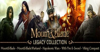 Mount & Blade Legacy Collection (PC, 2014, Nur Steam Key Download Code) Keine DVD