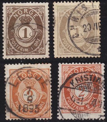 Norwegen NORWAY [1890] MiNr 0049-51 ( O/used ) [01]