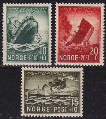 Norwegen NORWAY [1944] MiNr 0295-97 ( * */mnh ) Schiffe