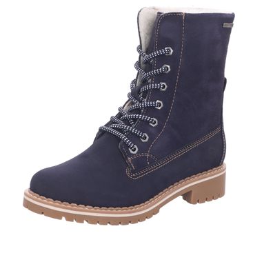 Tamaris - Bootie DuoTex warm navy blau