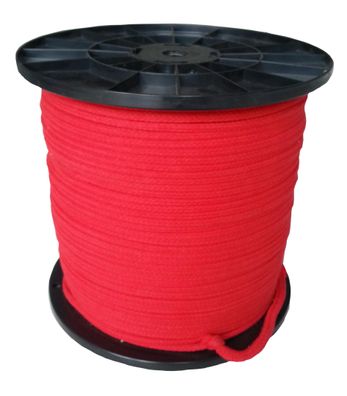 Bondage Seile Baumwolle 8mm rot 1 - 500 Meter