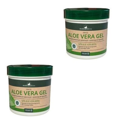 2 x250 Herbamedicus Aloe Vera Gel Hautcreme